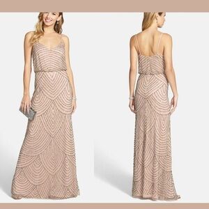 Adrianna Papell Blush Maxi Dress